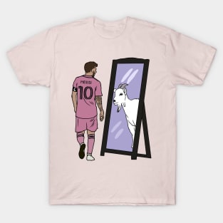 Leo Messi Mirror GOAT Miami T-Shirt